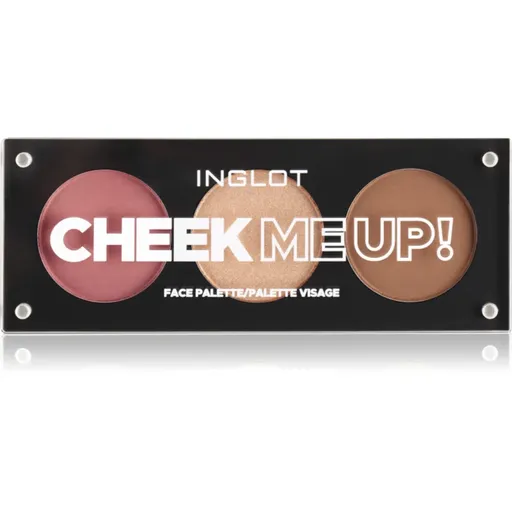 Inglot Face Palette rozjasňovač, bronzer a lícenka odtieň Cheek Me Up! 7 g
