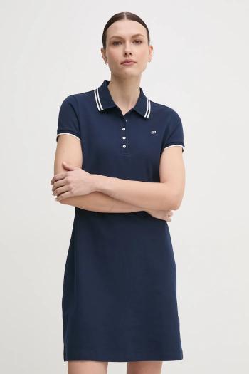 Šaty Tommy Hilfiger tmavomodrá farba, mini, rovný strih, WW0WW45532