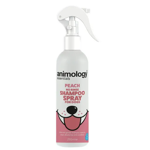 Animology Essentials Peach No Rinse bezoplachový šampón s broskyňovou vôňou v spreji pre psy 250 ml