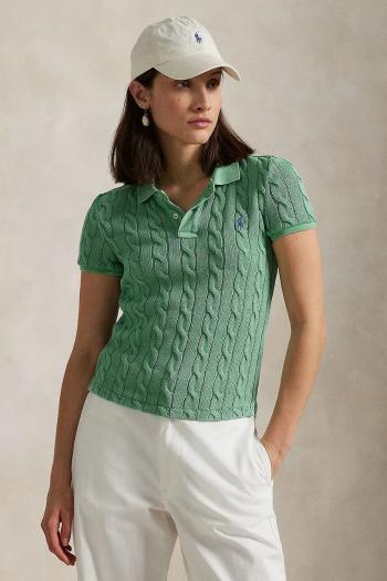 Bavlnené polo tričko Polo Ralph Lauren biela farba, 211943010