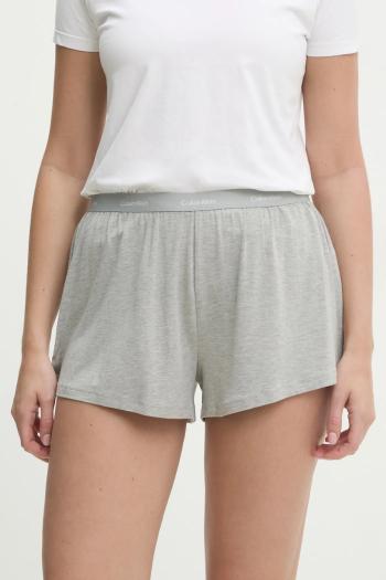 Pyžamové šortky Calvin Klein Underwear šedá farba, čipkované, LV00QS7378