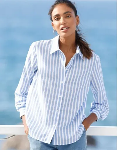 Prúžkovaná košeľa z bavlny