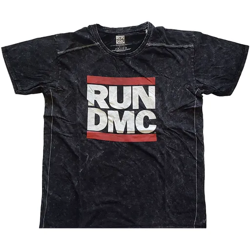 Run-DMC tričko Logo Čierna XXL