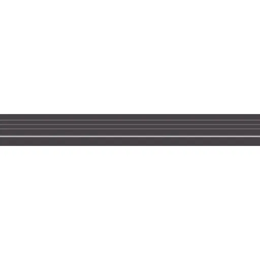 Schodová Tvarovka Rako Taurus Color čierna 7x60 cm mat TCPVN019.1