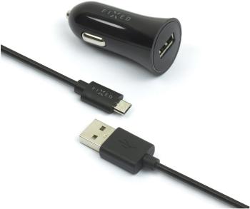 Autós töltő FIXED Rapid Charge Car MicroUSB fekete