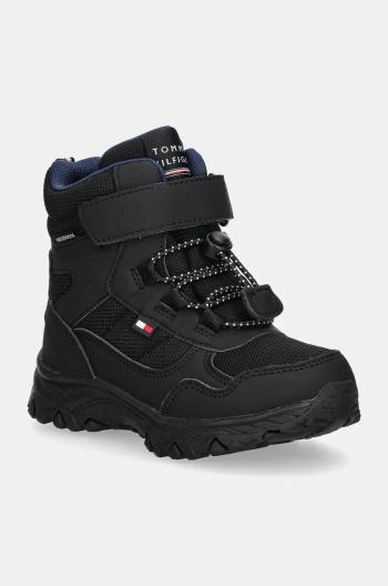 Detské topánky Tommy Hilfiger čierna farba, T1X5-33710