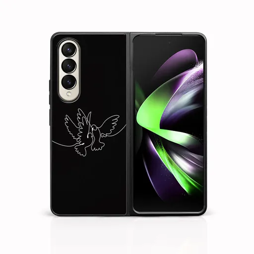 MY ART Ochranný kryt pre Samsung Galaxy Z Fold4 5G WHITE DOVE (195)