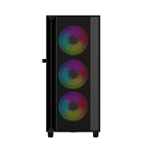 Gembird Fornax 4000 ARGB/Midi Tower/Transpar./Čierna