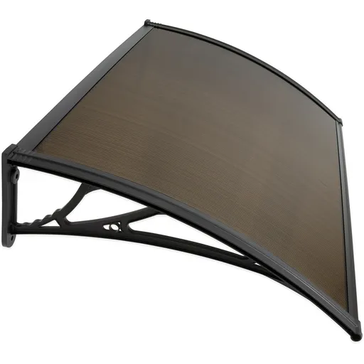 Aldotrade Dverná strieška 120 x 80 cm nedelená Lagrada, hnedá