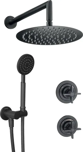 DEANTE DEANTE - Temisto čierna - Sprchový set pod omietku NAC_N9QT