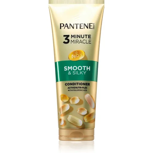 Pantene 3 Minute Miracle Smooth&Silky hĺbkový trojminútový kondicionér pre poškodené vlasy 220 ml