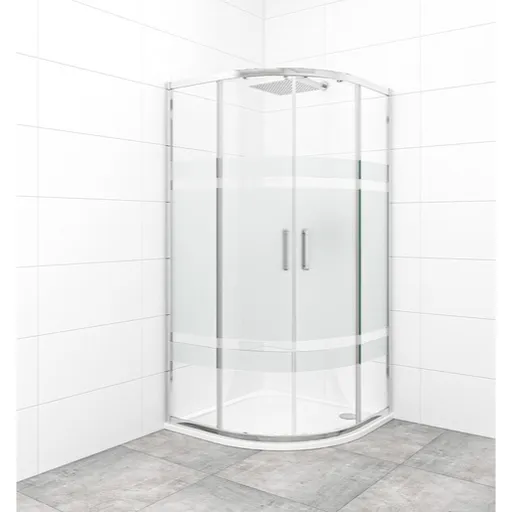 Sprchový kút štvrťkruh 90x90 cm SAT TEX SATBKTEXS90CRS
