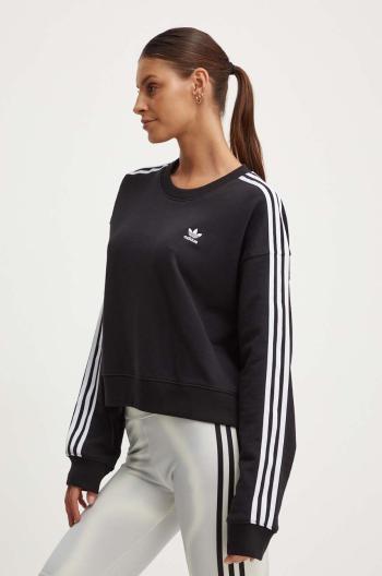 Mikina adidas Originals 0 dámska, čierna farba, s nášivkou, IR5522