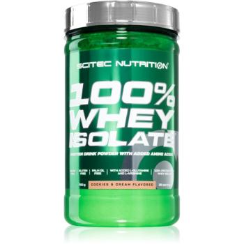 Scitec Nutrition 100% Whey Isolate srvátkový proteín bez cukru príchuť Cookie & Cream 700 g