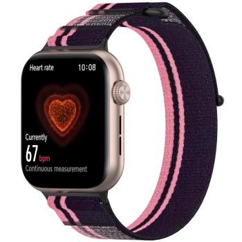 NYLON COLOR Vymeniteľný remienok pre Honor Watch 5 PINK PURPLE