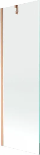 MEXEN/S - Next vaňová zástena FIX 60 x 150, transparent, meď kartáčovaná 895-060-000-00-00-65