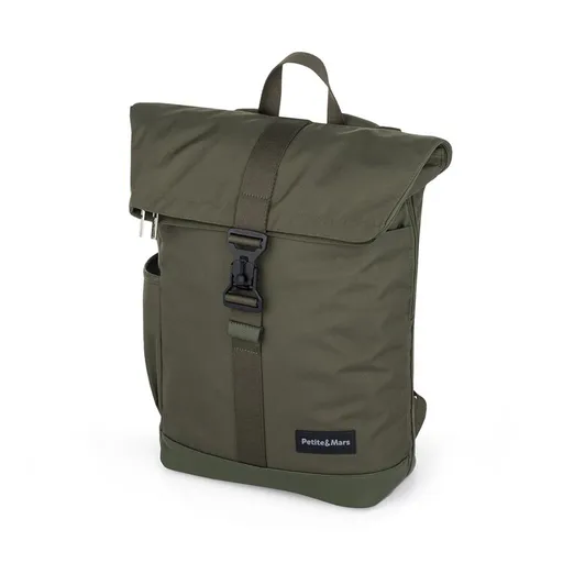 PETITE&MARS Batoh prebaľovací na kočík Jackob Military Green