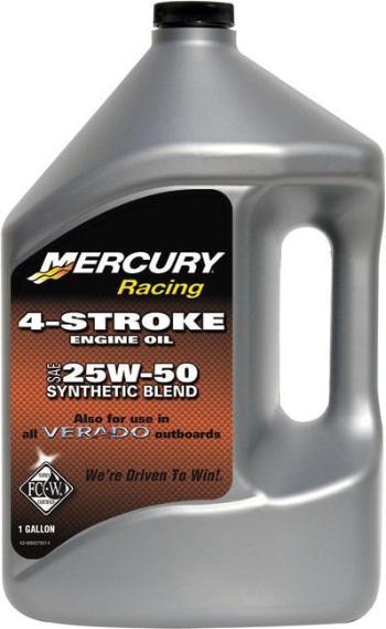 Quicksilver Racing 4-Stroke Marine Oil Synthetic Blend 25W-50 4 L Lodný motorový olej 4 takt