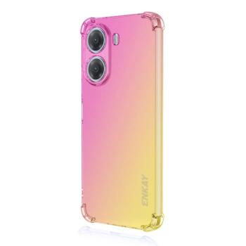 ENKAY GRADIENT Ochranný kryt pre Xiaomi Poco X7 Pro PINK GOLD