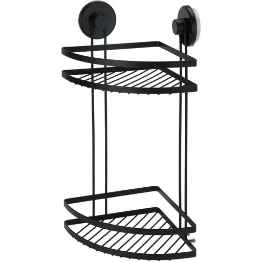 Bathroom Solutions Kúpeľňová rohová polica 2 poschodia 25 x 18 x 37 cm