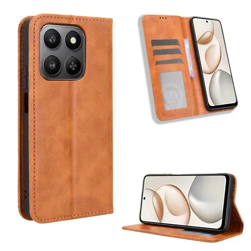 BUSINESS Peňaženkový kryt pre Honor 400 Smart 5G / Honor X7d hnedý