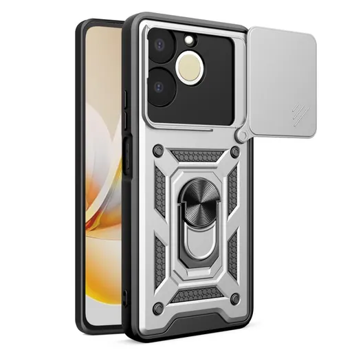 RING CAMERA Kryt s držiakom pre Realme Note 70T strieborný