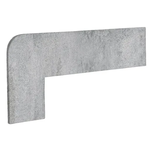 Schodnicový Sokel Ľavý Exagres Opera silver 42,3X17,5 cm mat OPERAZRISI