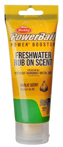 Berkley powerbait gel 80 ml - garlic green silver flake - cesnak