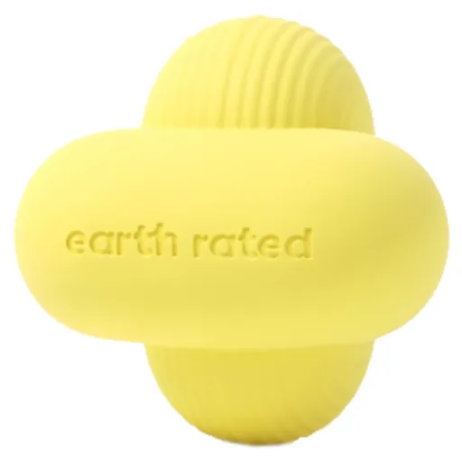 EARTH RATED Hračka pre psy aportovacia loptička žltá 1 kus, Veľkosť: M