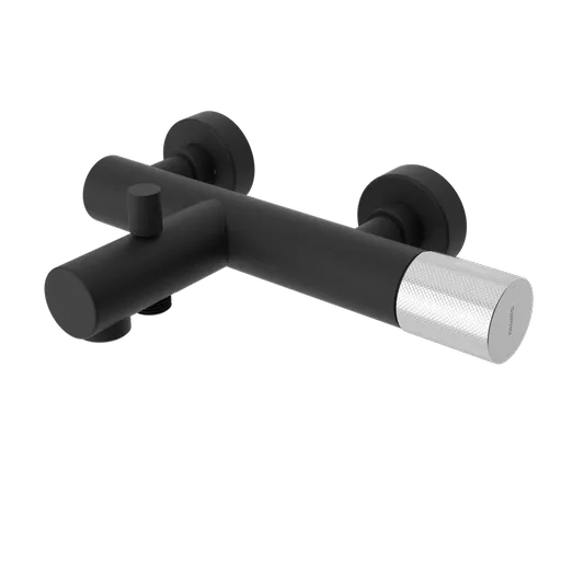 SAPHO - ULTRATAP nástenná vaňová batéria, čierná mat/chróm UT010TBC