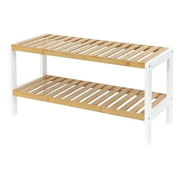 Compactor, dvojposchodová skrinka na topánky Akira RAN8969 na 8 párov topánok, bambusové drevo (3370910097597)