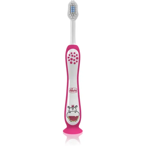 Chicco Toothbrush 3-6y+ zubná kefka Hippo 1 ks