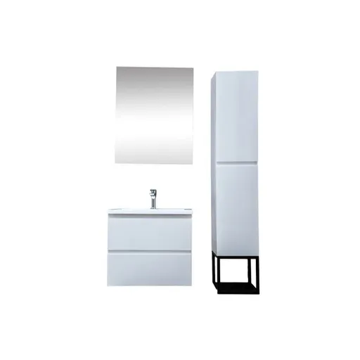 Kúpeľňová zostava s umývadlom SAT B-Way biela lesk KSETBWAY3