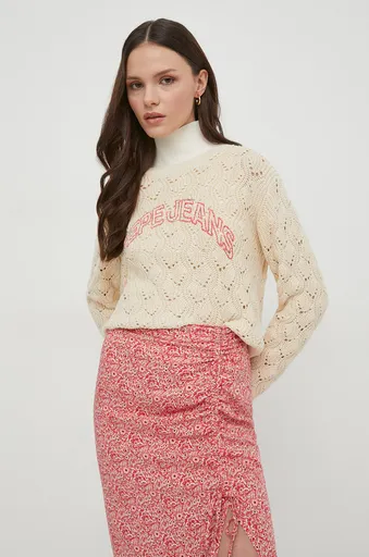 Bavlnený sveter Pepe Jeans GRACE LOGO