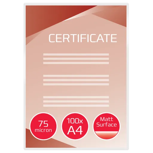 GBC Laminovacie vrecká A4 75 mic, matné (100)