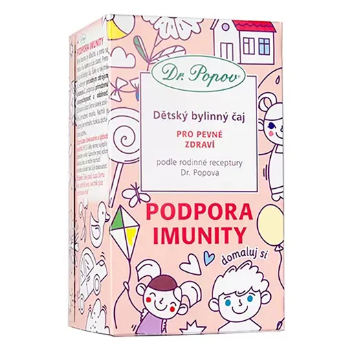 DR. POPOV Dětský bylinný čaj podpora imunity 20 x 1.5 g