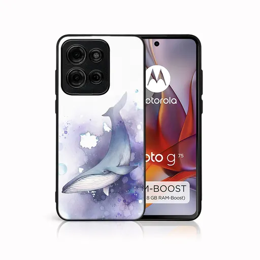 MY ART Ochranný kryt pre Motorola Moto G75 5G WHALE (242)