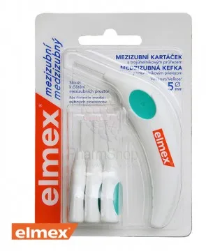Elmex Medzizubné kefky 5mm  - 4ks  bal zelená