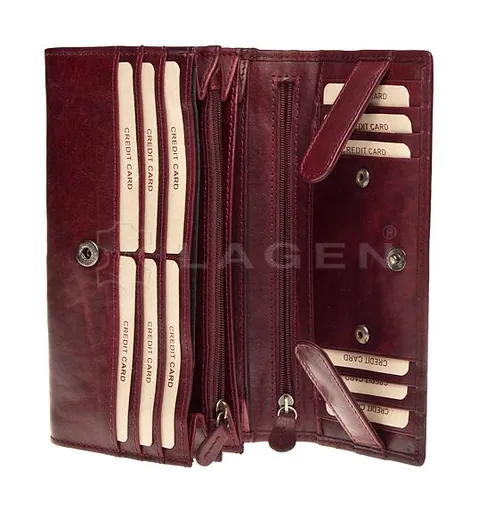 Dámska kožená peňaženka Lagen V40/T Wine