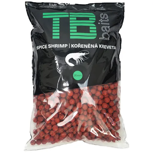 Tb baits boilie spice shrimp - 10 kg 20 mm
