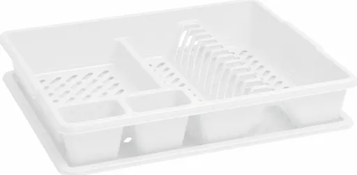 CURVER Odkvapkávač na riad s podnosom | biela