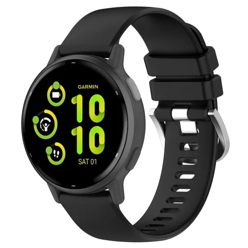 SILICONE Remienok pre Garmin Vivoactive 5 / Vivoactive 6 čierny