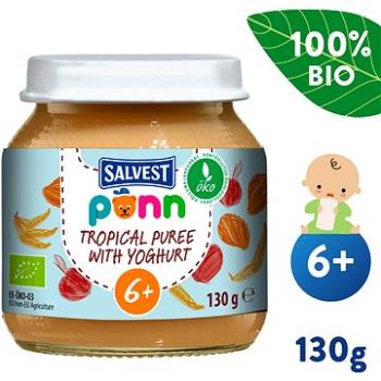 SALVEST Ponn BIO Ovocné pyré s jogurtom (130 g) (4740073076156)