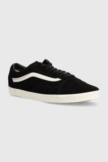Semišové tenisky Vans Old Skool Lowpro čierna farba, VN000D0E1KP1