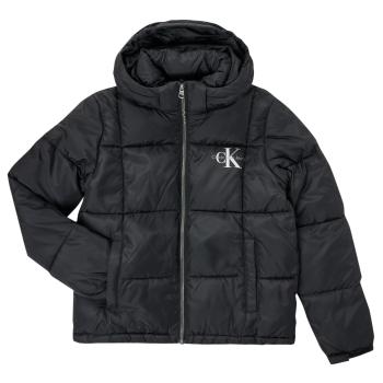 Calvin Klein Jeans  SHORT QUILTED PUFFER JACKET  Bundy Čierna