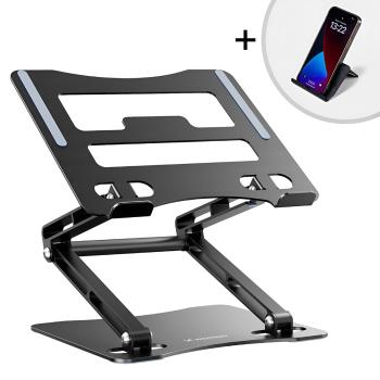 WOZINSKY WRS-CPY75DSB Stojan na notebook + stojan na mobil BLACK
