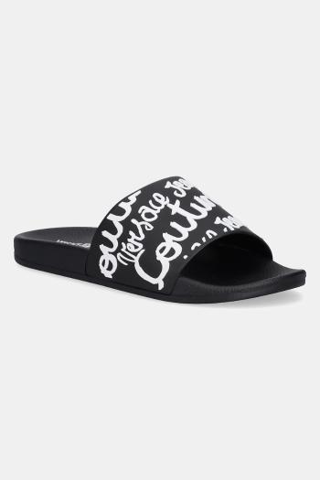 Šľapky Versace Jeans Couture dámske, čierna farba, 78VA3SQ1 71352 L01