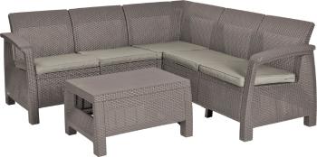 KETER /227845/ CORFU RELAX ZAHRADNY SET CAPPUCCINO