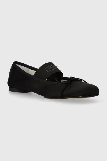 Baleríny MM6 Maison Margiela Anatomic Ballerinas čierna farba, S59WZ0093