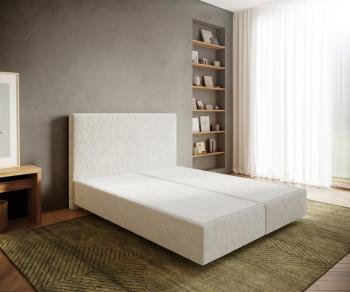 Boxspring posteľ Dream-Well 160x200 cm bouclé off-white